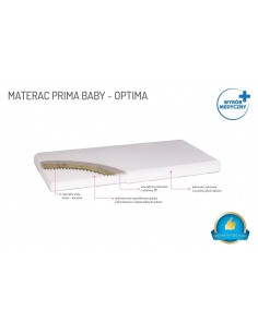 Materac piankowy wysokiej jakości Prima Baby – Optima – Sklep Badum 2