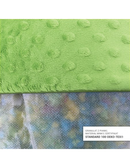 MINKY pillow with foam granules 70x40 cm