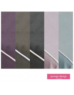 Fotelik dla dzieci z pianki Mini Welur niebieski 2