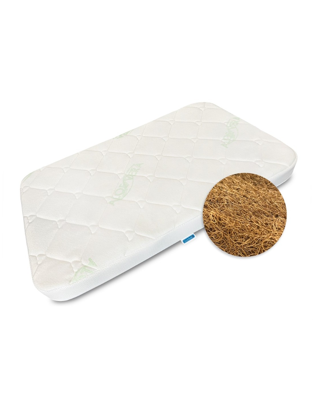 Materasso in schiuma di cocco per letto aggiunto Chicco Next2Me 82x50x8 cm  Membrana paroprzepuszczalna Z membraną paroprzepuszczalną