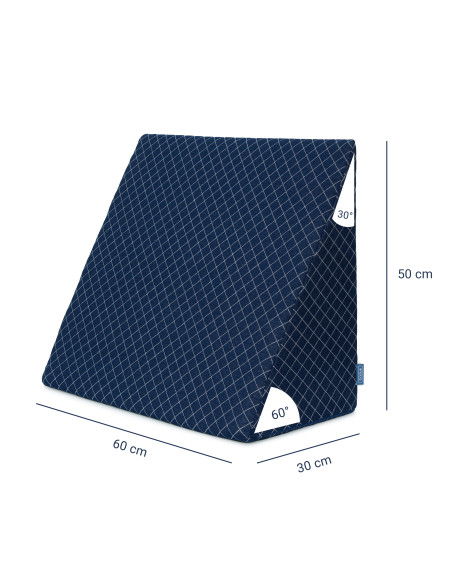 Rücken-Keilkissen 60x50x30 cm