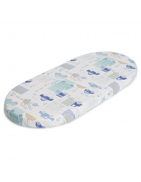 Cotton sheet for carrycot mattress